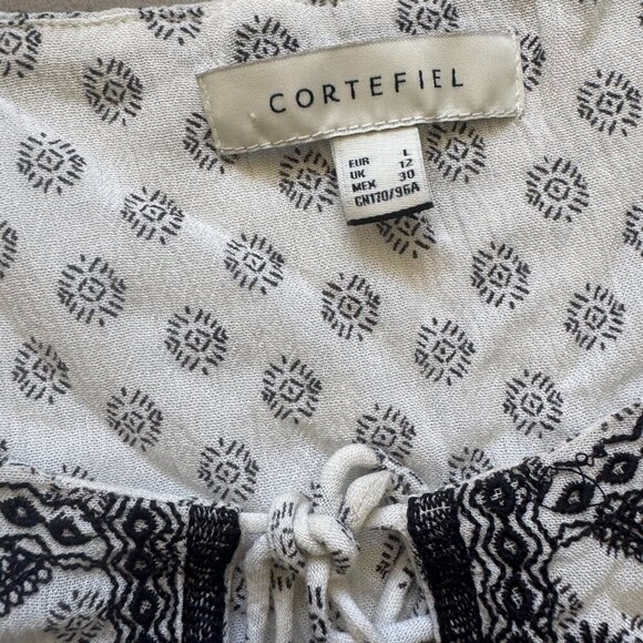 Cortefiel Boho Peasant Blouse – Size L - Picture 2 of 8